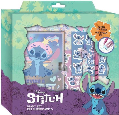Ημερολογιο Κλειδαρια Μαγικο Στυλο Αυτοκολλητα Lilo & Stitch