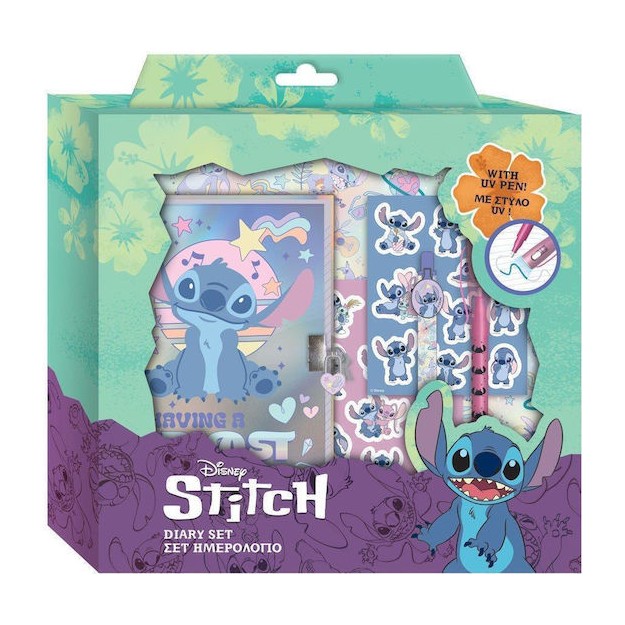 Ημερολογιο Κλειδαρια Μαγικο Στυλο Αυτοκολλητα Lilo & Stitch