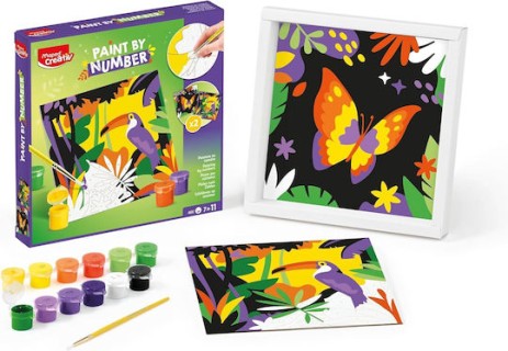 Maped Creative Paint By Number Kit Τουκάν & Πεταλούδα 20x20cm 907085