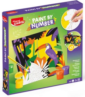 Maped Creative Paint By Number Kit Τουκάν & Πεταλούδα 20x20cm 907085