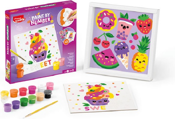 Maped Ζωγραφική Creative με αριθμούς Ζαχαρωτά & Γλυκάκια για Παιδιά 7+ Ετών