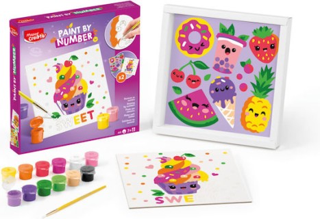 Maped Ζωγραφική Creative με αριθμούς Ζαχαρωτά & Γλυκάκια για Παιδιά 7+ Ετών