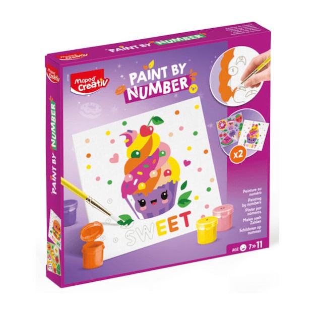 Maped Ζωγραφική Creative με αριθμούς Ζαχαρωτά & Γλυκάκια για Παιδιά 7+ Ετών