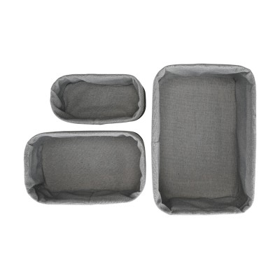 ESTIA ΚΑΛΑΘΙ ΟΡΓΑΝΩΣΗΣ BAMBOO ESSENTIALS ME ΕΠΕΝΔΥΣΗ ΣΕΤ 3ΤΕΜ. ΜΑΥΡΟ