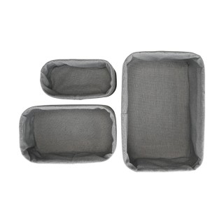 ESTIA ΚΑΛΑΘΙ ΟΡΓΑΝΩΣΗΣ BAMBOO ESSENTIALS ME ΕΠΕΝΔΥΣΗ ΣΕΤ 3ΤΕΜ. ΜΑΥΡΟ