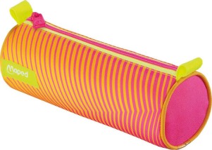 Κασετίνα Βαρελάκι Metal Zipper Maped Neon Orange 22,5cm x7,5cm 932901