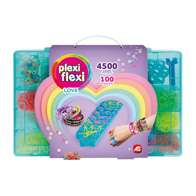 AS Λαστιχάκια Plexi Flexi για Παιδιά 5+ Ετών σε Πλαστική Θήκη