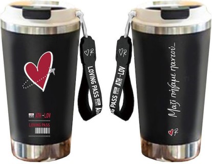 Χάρτινη Πόλη Ποτήρι Θερμός Μαύρο Ρενέ Travel