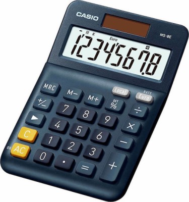 Casio Αριθμομηχανή 8 Ψηφίων σε Μαύρο Χρώμα