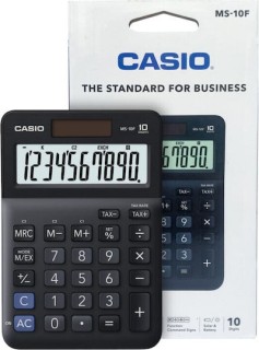 Casio Αριθμομηχανή σε Μαύρο Χρώμα