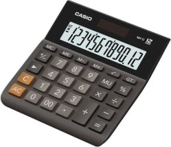 Casio MH-12 Αριθμομηχανή 12 Ψηφίων σε Μαύρο Χρώμα
