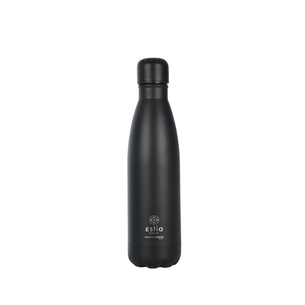 ESTIA ΘΕΡΜΟΣ FLASK LITE SAVE THE AEGEAN 500ml MATTE BLACK