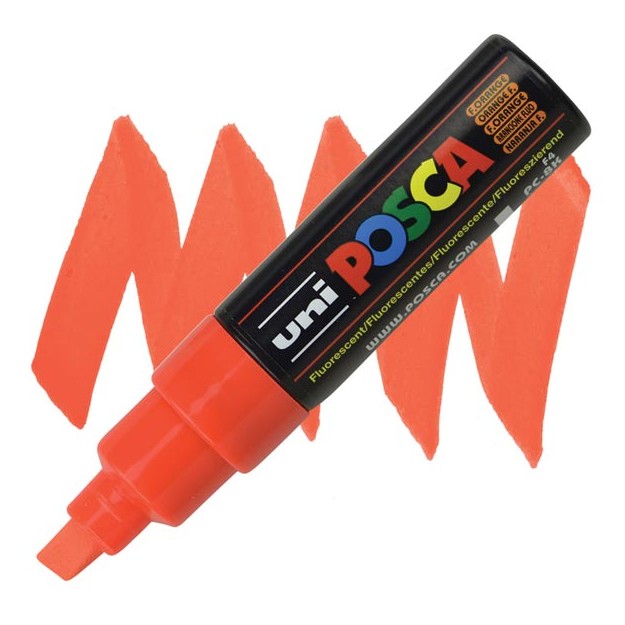 Posca Μαρκαδόρος Σχεδίου 8mm Πορτοκαλί Fluo PC-8K/F4
