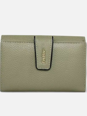 Lavor 1-6038 Μεγάλο Δερμάτινο Γυναικείο Πορτοφόλι με RFID Χακί
