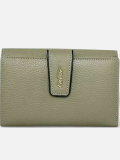 Lavor 1-6038 Μεγάλο Δερμάτινο Γυναικείο Πορτοφόλι με RFID Χακί