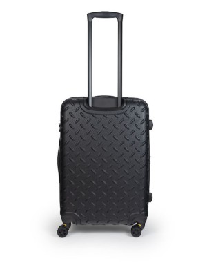 CAT Industrial Plate Βαλίτσα Ταξιδίου Καμπίνας Σκληρή Μαύρη με 4 Ρόδες Ύψους 54εκ. 83688-50 83688-01