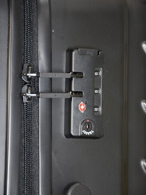 CAT Industrial Plate Βαλίτσες Ταξιδιού Σκληρές Μαύρες Μέγιστου Ύψους 74.5εκ. με 4 Ρόδες Σετ 3τμχ 83688 83688-01