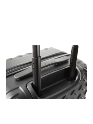 CAT Industrial Plate Βαλίτσες Ταξιδιού Σκληρές Μαύρο 60/70εκ. με 4 Ρόδες Σετ 2τμχ 83688