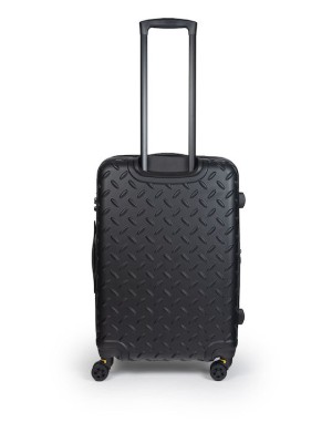 CAT Industrial Plate Βαλίτσες Ταξιδιού Σκληρές Μαύρο 60/70εκ. με 4 Ρόδες Σετ 2τμχ 83688