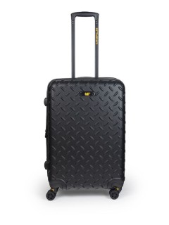 CAT Industrial Plate Βαλίτσες Ταξιδιού Σκληρές Μαύρο 60/70εκ. με 4 Ρόδες Σετ 2τμχ 83688