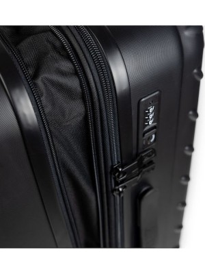 CAT Industrial Plate Βαλίτσες Ταξιδιού Σκληρές Μαύρο Μέγιστου Ύψους 60εκ. με 4 Ρόδες Σετ 2τμχ 83688-01 83688 50/60cm