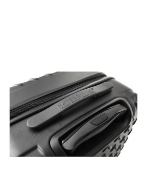 CAT Industrial Plate Μεγάλη Βαλίτσα Ταξιδίου Σκληρή Μαύρη με 4 Ρόδες Ύψους 70εκ. 83688-01