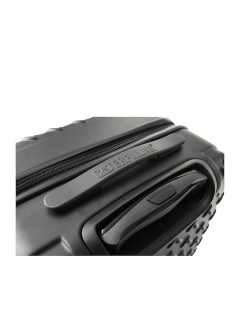 CAT Industrial Plate Μεγάλη Βαλίτσα Ταξιδίου Σκληρή Μαύρη με 4 Ρόδες Ύψους 70εκ. 83688-01