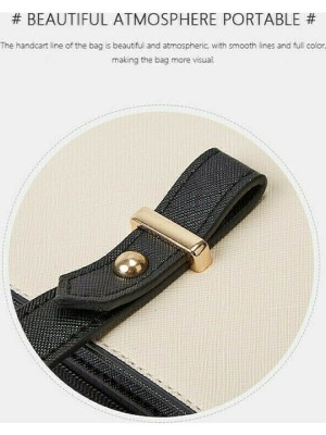 Cardinal 2003 Σετ Γυναικεία Τσάντα Shopper Ώμου Λευκό/Μαύρο 2003