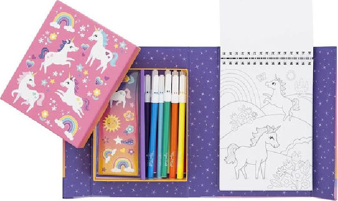 Tiger Tribe Ζωγραφική Μπλοκ Ζωγραφικής & Κολάζ "Μονόκεροι" 3760237