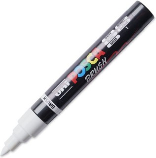 Uni-Ball Posca Ζωγραφικής Μαρκαδόρος White PC-5BR/1