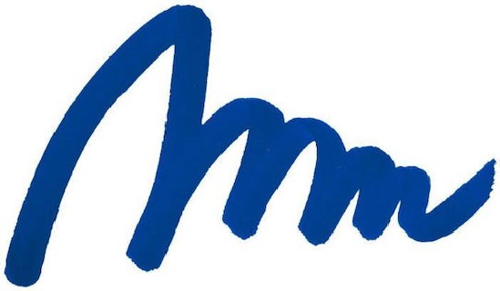 Uni-Ball Posca Brush Ζωγραφικής Μαρκαδόρος Blue PC-5BR/33