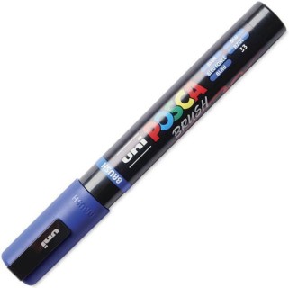 Uni-Ball Posca Brush Ζωγραφικής Μαρκαδόρος Blue PC-5BR/33