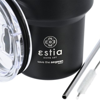 ESTIA ΘΕΡΜΟΣ MUG LITE SAVE THE AEGEAN 4000ml MIDNIGHT BLACK