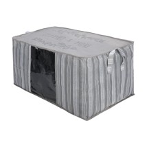 ΘΗΚΗ ΑΠΟΘΗΚΕΥΣΗΣ NON WOVEN ΥΦΑΣΜΑΤΙΝΗ 50x40x30cm ΜΕ ΠΑΡΑΘΥΡΟ IVORY