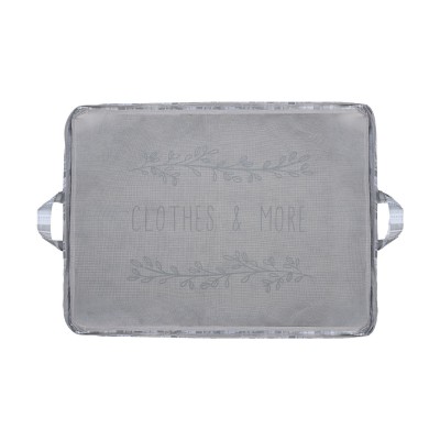 ΘΗΚΗ ΑΠΟΘΗΚΕΥΣΗΣ NON WOVEN ΥΦΑΣΜΑΤΙΝΗ 50x40x30cm ΜΕ ΠΑΡΑΘΥΡΟ IVORY