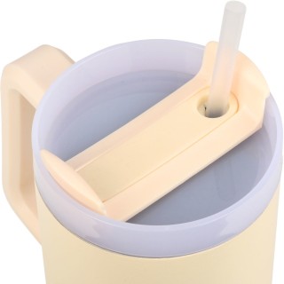 ESTIA ΘΕΡΜΟΣ STRAW TUMBLER XL SAVE THE AEGEAN 900ml LILY WHITE