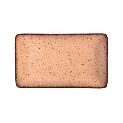 ESTIA ΠΙΑΤΕΛΑ ΟΡΘΟΓΩΝΙΑ TERRA ΠΟΡΣΕΛΑΝΙΝΗ 31x21cm SALMON