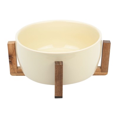 ESTIA ΣΑΛΑΤΙΕΡΑ ALLURE 28cm ΜΕ ΒΑΣΗ IVORY