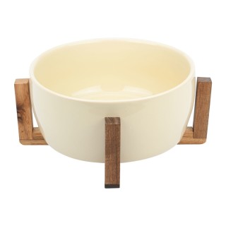 ESTIA ΣΑΛΑΤΙΕΡΑ ALLURE 28cm ΜΕ ΒΑΣΗ IVORY