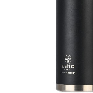 ESTIA ΘΕΡΜΟΣ TRAVEL CHUG SAVE THE AEGEAN 500ml MIDNIGHT BLACK