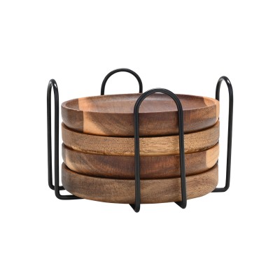 ESTIA ΣΟΥΒΕΡ ALLURE 10x1.5cm ΜΕ ΜΕΤΑΛΛΙΚΗ ΒΑΣΗ ΣΕΤ 4 ΤΕΜ.