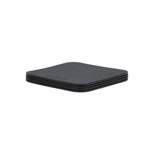 ESTIA ΣΟΥΒΕΡ ALLURE PVC 10x10cm ΜΑΥΡΟ ΣΕΤ 4 ΤΕΜ.