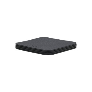 ESTIA ΣΟΥΒΕΡ ALLURE PVC 10x10cm ΜΑΥΡΟ ΣΕΤ 4 ΤΕΜ.