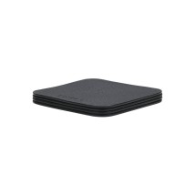 ESTIA ΣΟΥΒΕΡ ALLURE PVC 10x10cm ΜΑΥΡΟ ΣΕΤ 4 ΤΕΜ.