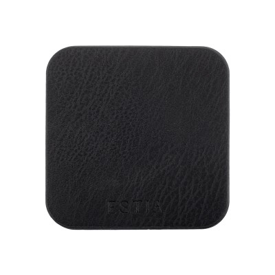 ESTIA ΣΟΥΒΕΡ ALLURE PVC 10x10cm ΜΑΥΡΟ ΣΕΤ 4 ΤΕΜ.