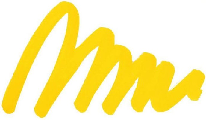 Uni-Ball Posca Brush Ζωγραφικής Μαρκαδόρος Yellow PC-5BR/2