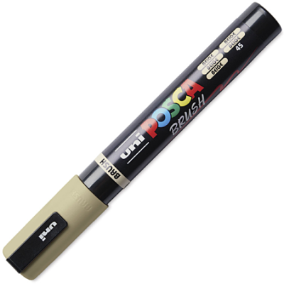 Uni-Ball Posca Brush Ζωγραφικής Μαρκαδόρος Beige PC-5BR/45