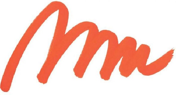 Uni-Ball Posca Brush Ζωγραφικής Μαρκαδόρος Orange PC-5BR/4