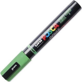 Uni-Ball Posca Brush Ζωγραφικής Μαρκαδόρος Light Green PC-5BR/5