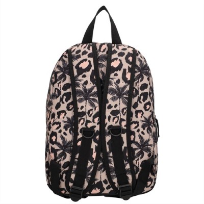 Beagles Τσάντα Πλάτης Leopard Ροζ-Μαύρο